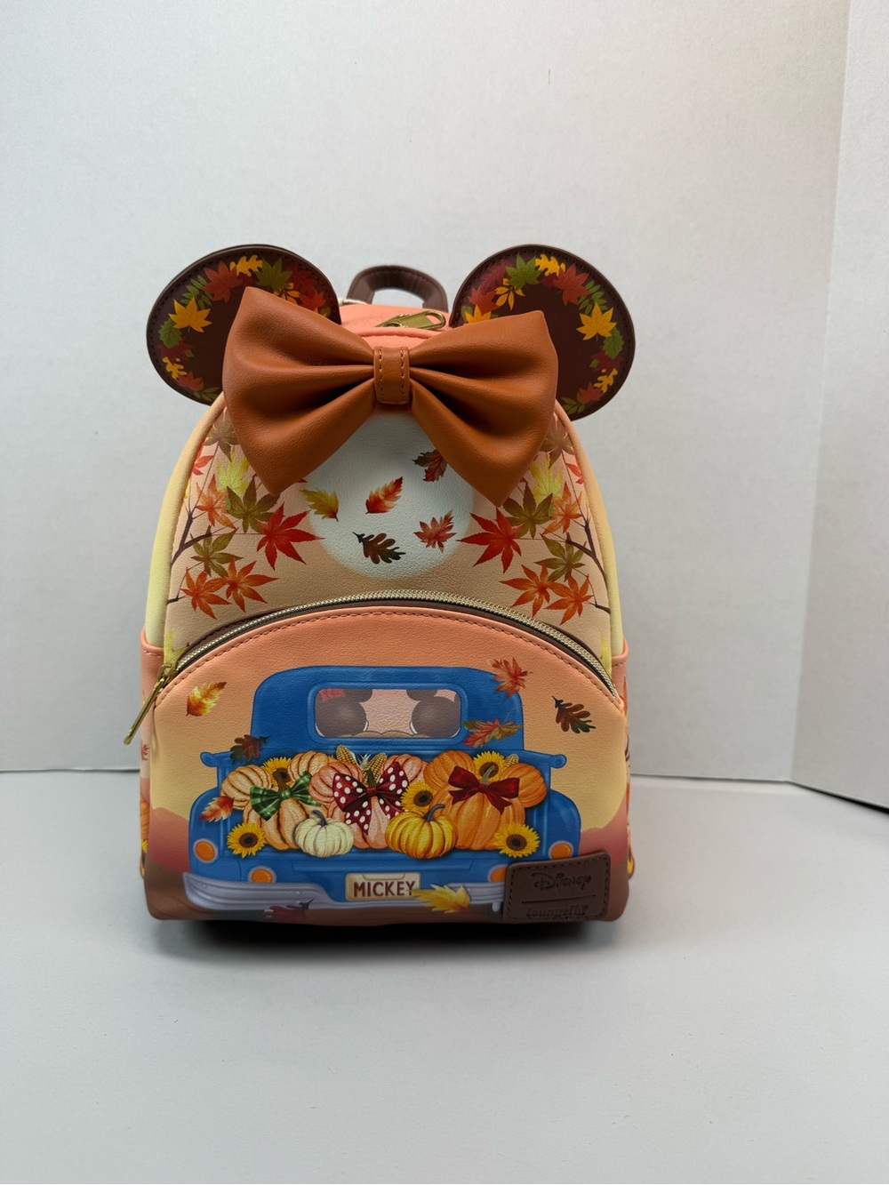 Loungefly Disney Minnie Mouse Fall Harvest Mini Backpack - Picture 6 of 9